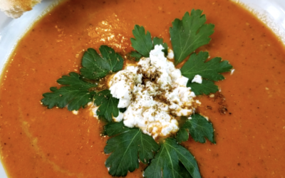Tomato Soup with Goat Cheese