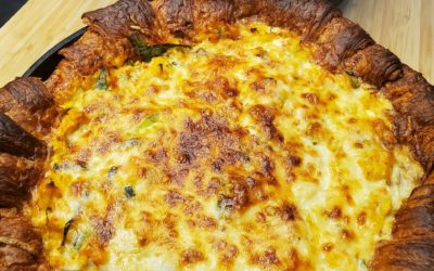 Seafood Quiche with Croissant Crust